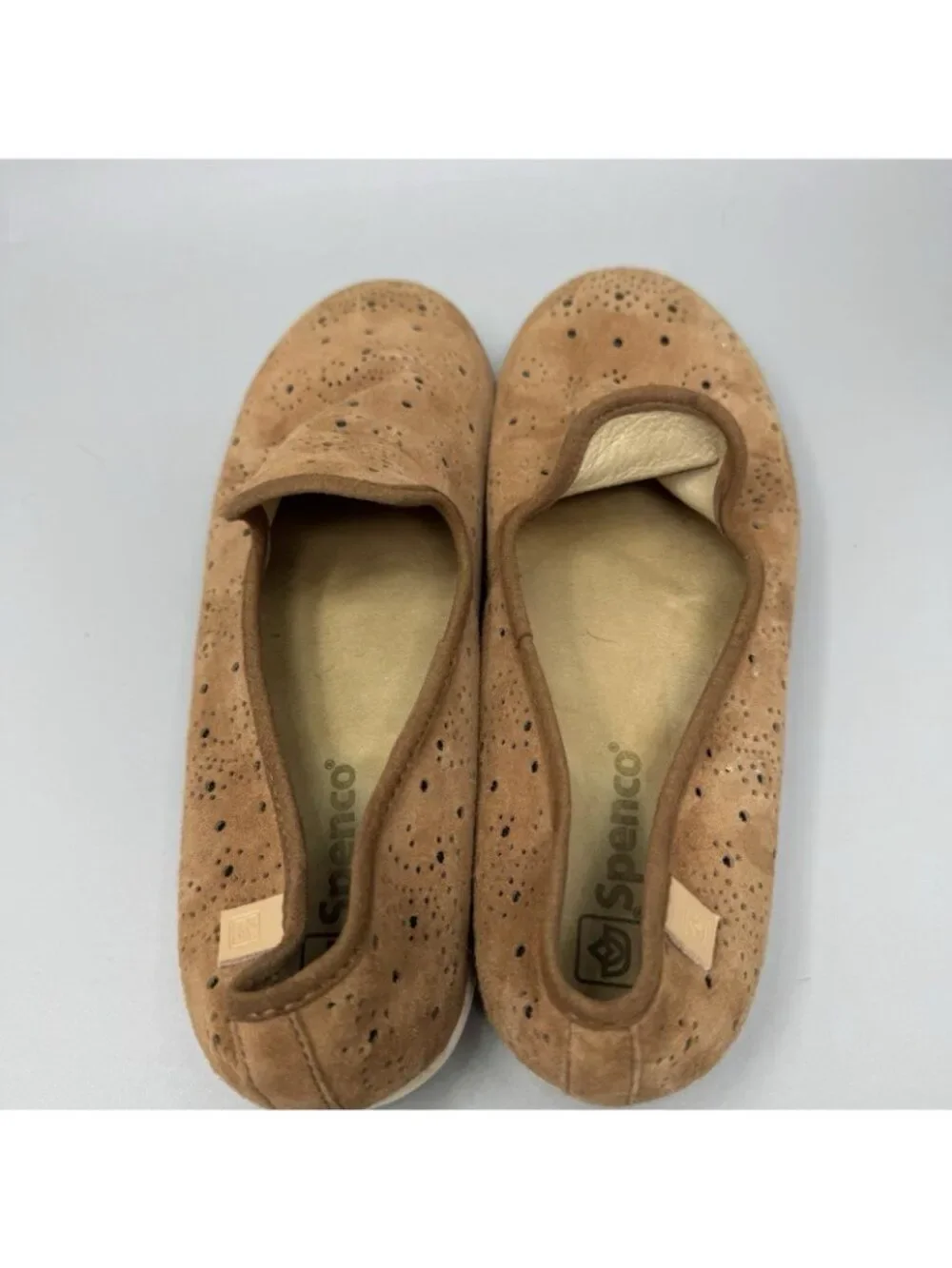 Spenco Women’s Paisley Brown Orthotic Ballet Flats Size 8.5B Comfort Shoes